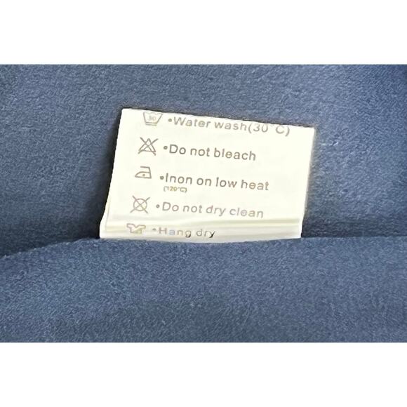 Adreamly Blue Chiffon White Tassel Kaftan Beach Cover Up Size Small NWT - Picture 5 of 5